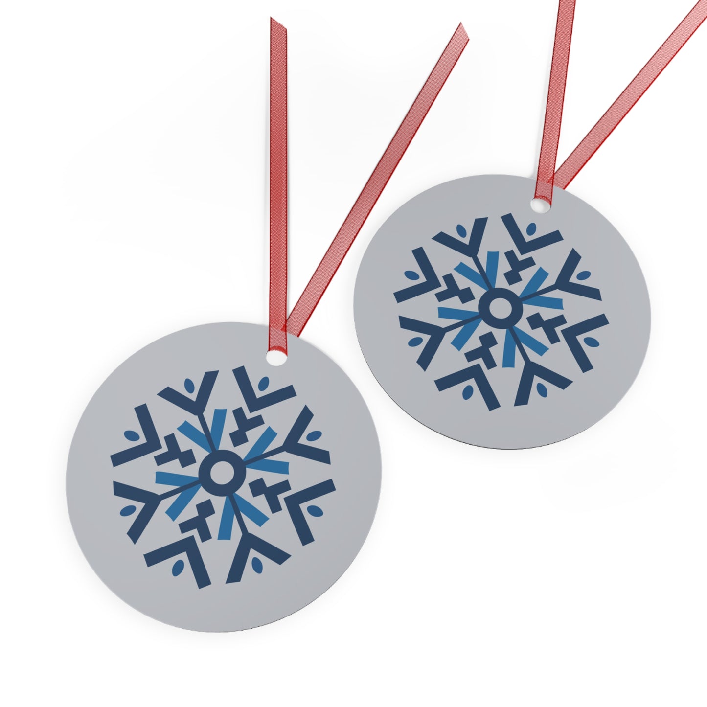 Geometric Snowflake Christmas Ornament