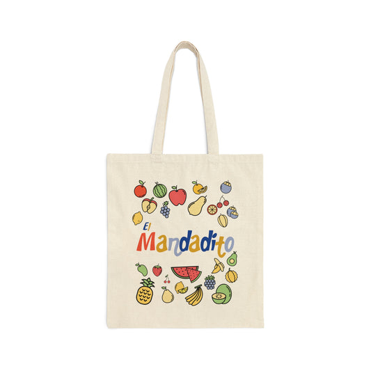 El Mandadito Cotton Canvas Tote Bag