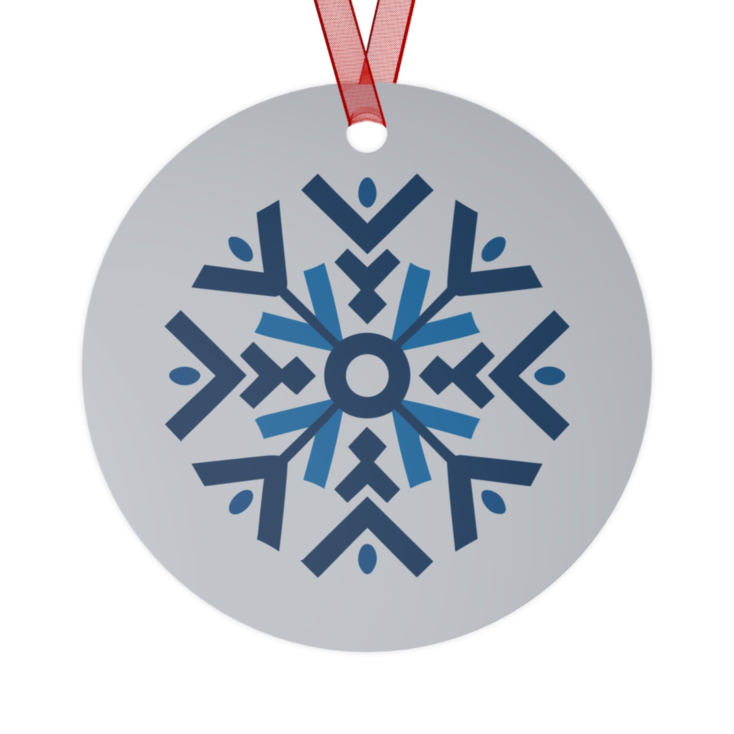Geometric Snowflake Christmas Ornament
