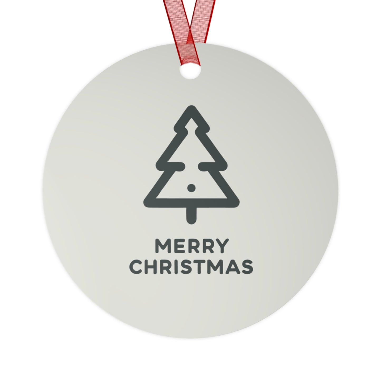 Minimalistic Christmas Tree Ornament