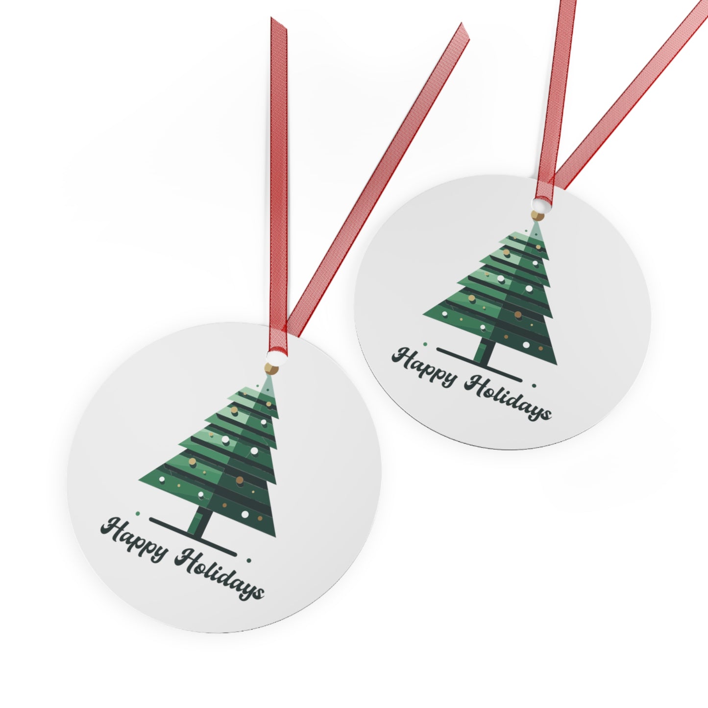 Happy Holidays Christmas Tree Ornament