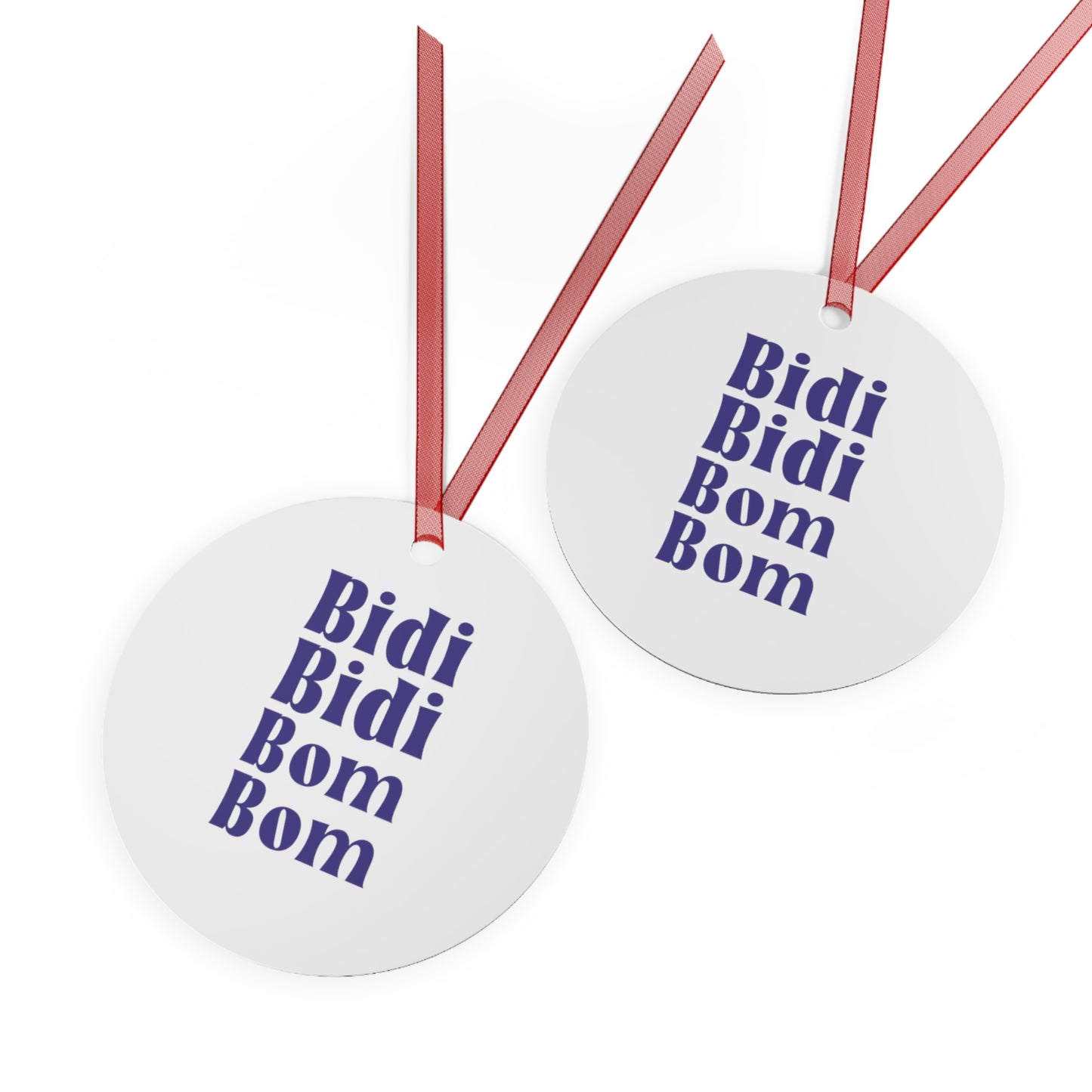 Selena's Bidi Bidi Bob Bom Christmas Metal Ornament