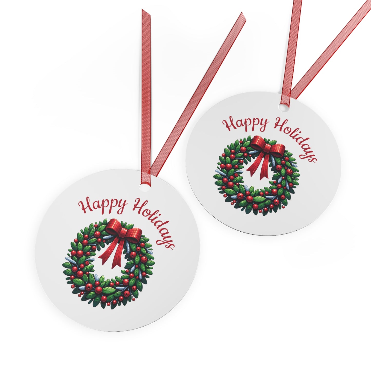 Festive Christmas Wreath Ornament