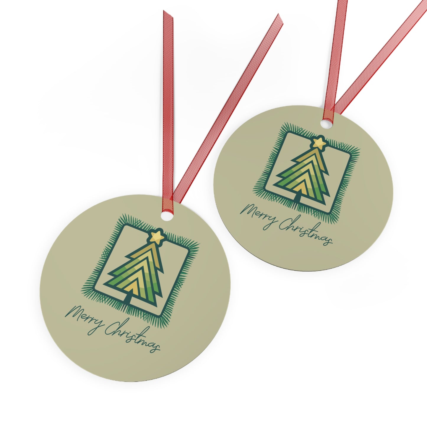 Merry Christmas Tree Ornament