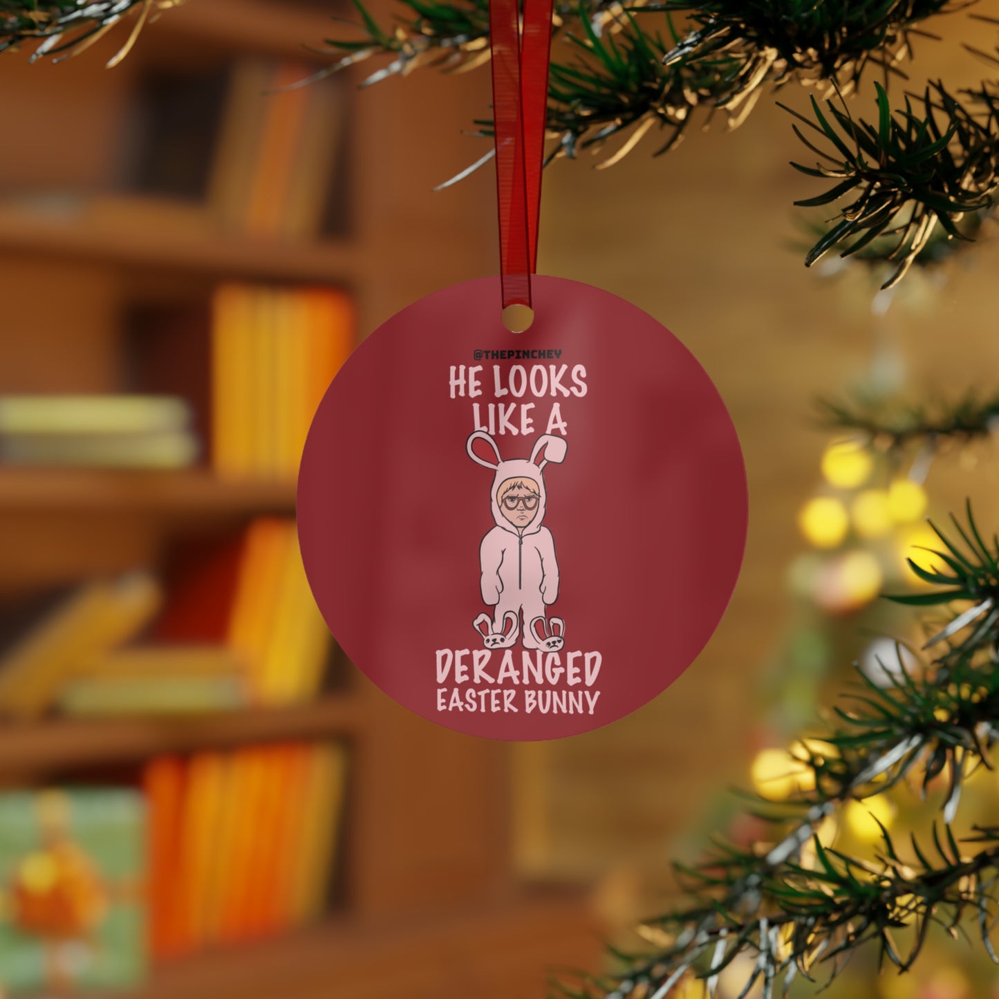 A Christmas Story Deranged Easter Bunny Christmas Ornament