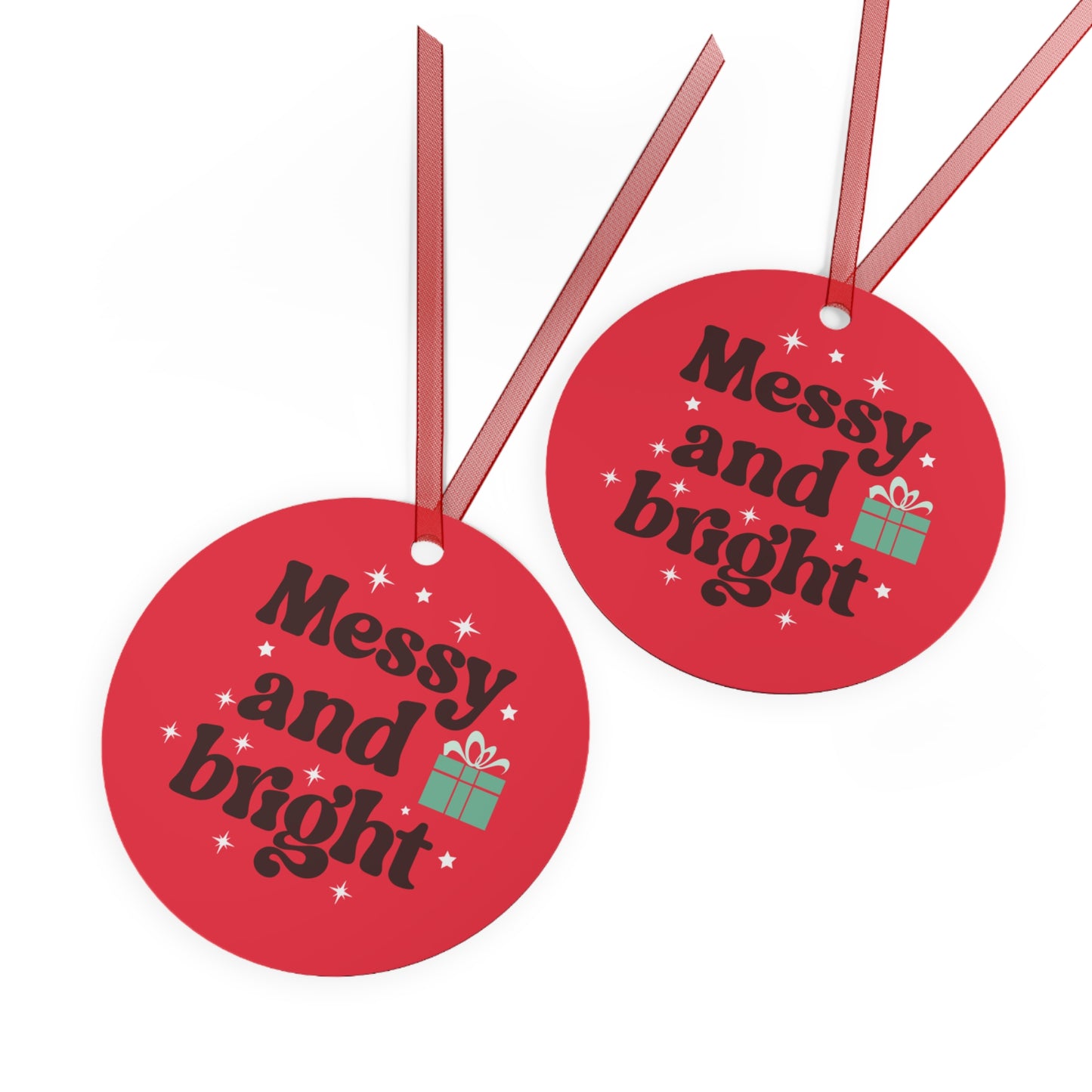 Messy and Bright Christmas Ornament