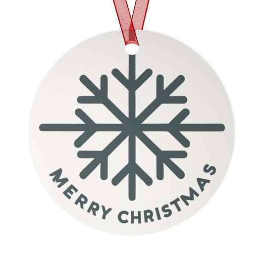 Modern Snowflake Christmas Ornament