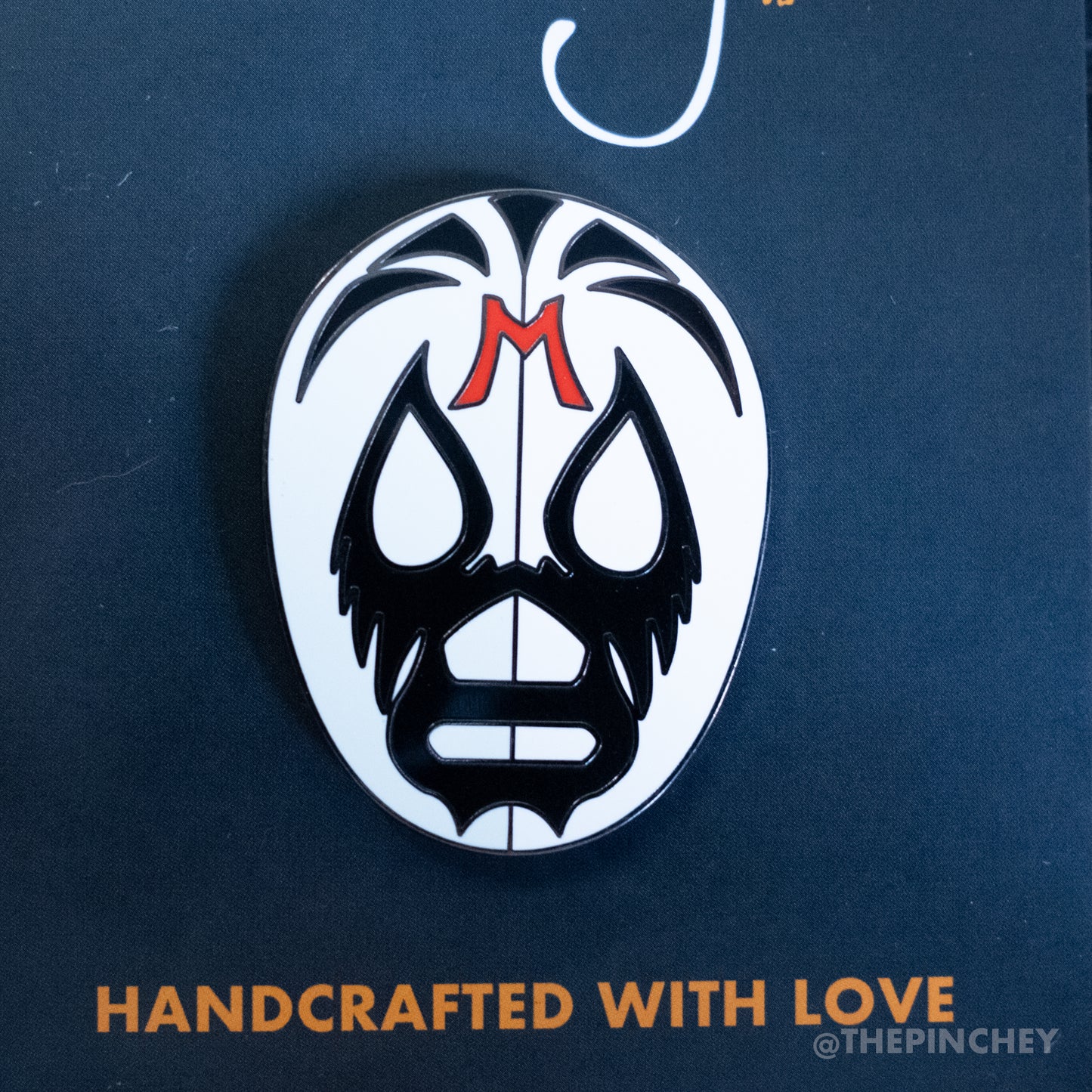 Mil Mascaras Luchador Enamel Pin