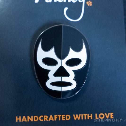 Blue Demon Dark Luchador Enamel Pin