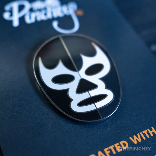 Blue Demon Dark Luchador Enamel Pin