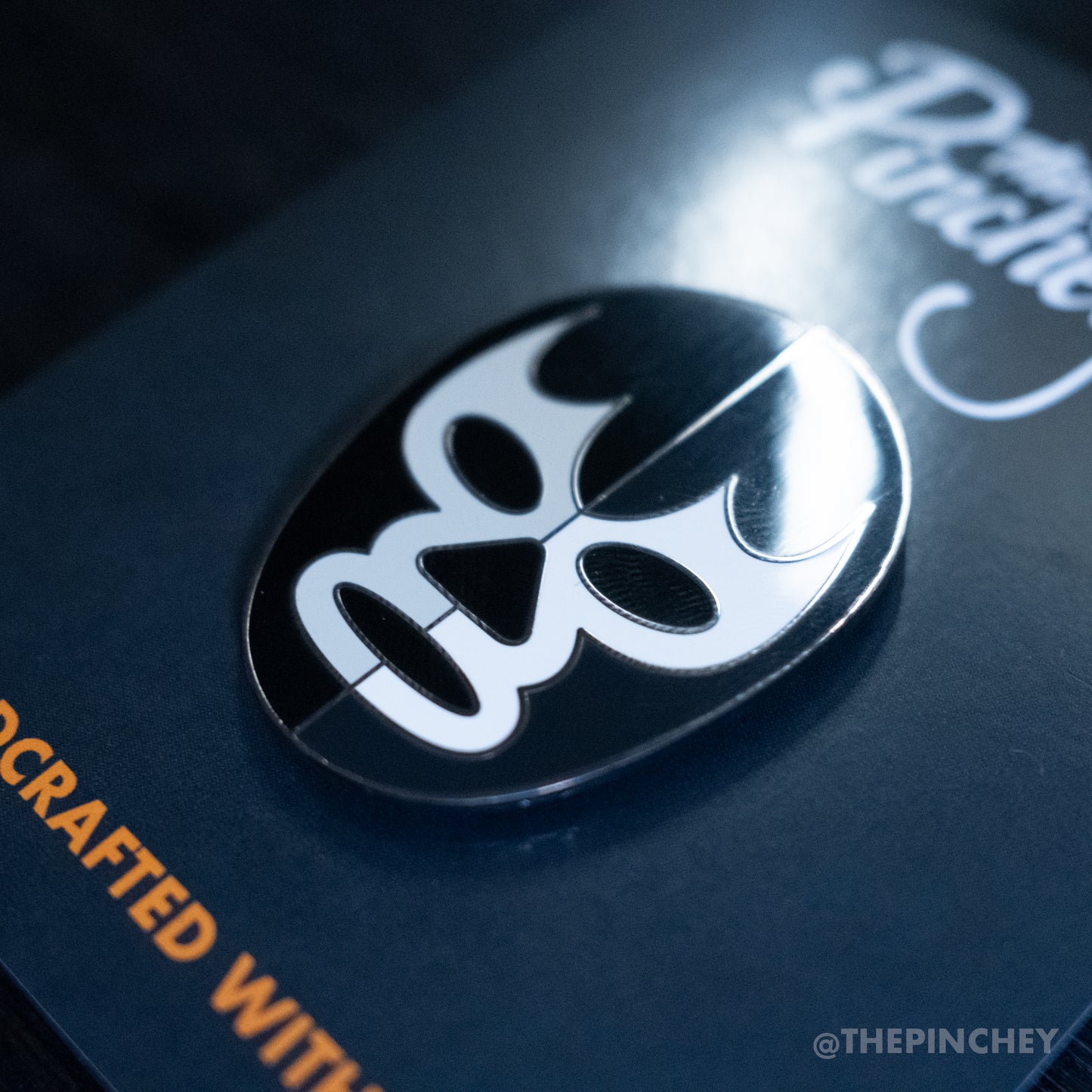 Blue Demon Dark Luchador Enamel Pin