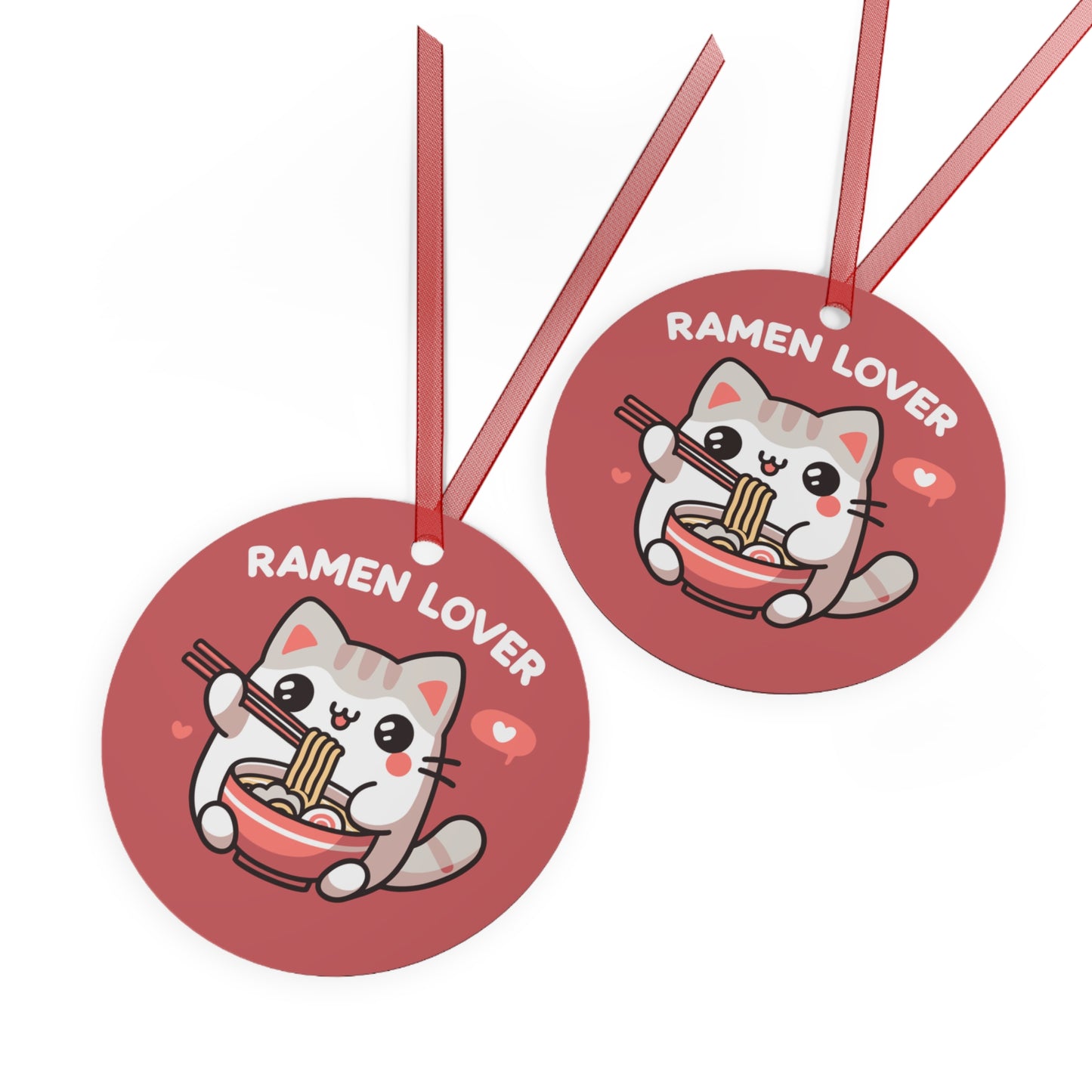 Cat Ramen Lover Christmas Ornament