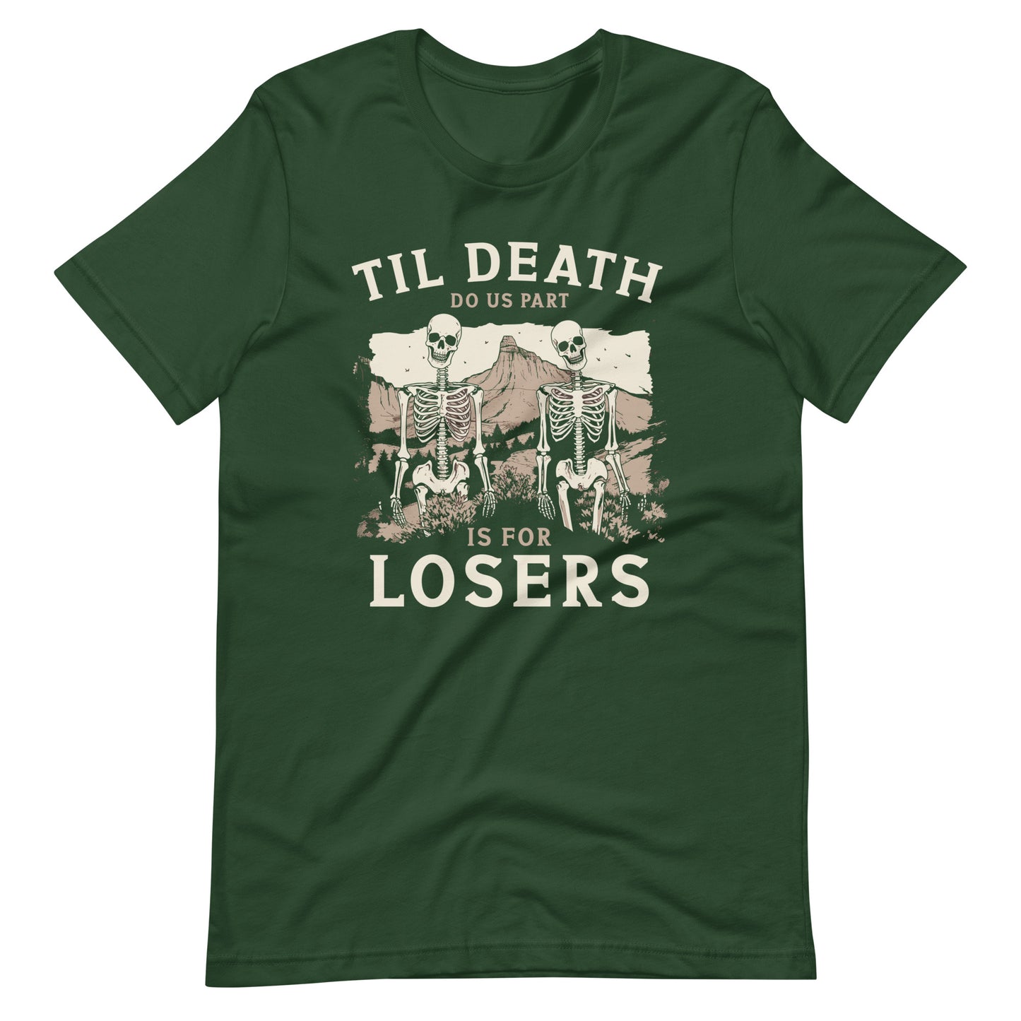 Till Death Do Us Part Is For Losers Cotton Black Unisex T-Shirt