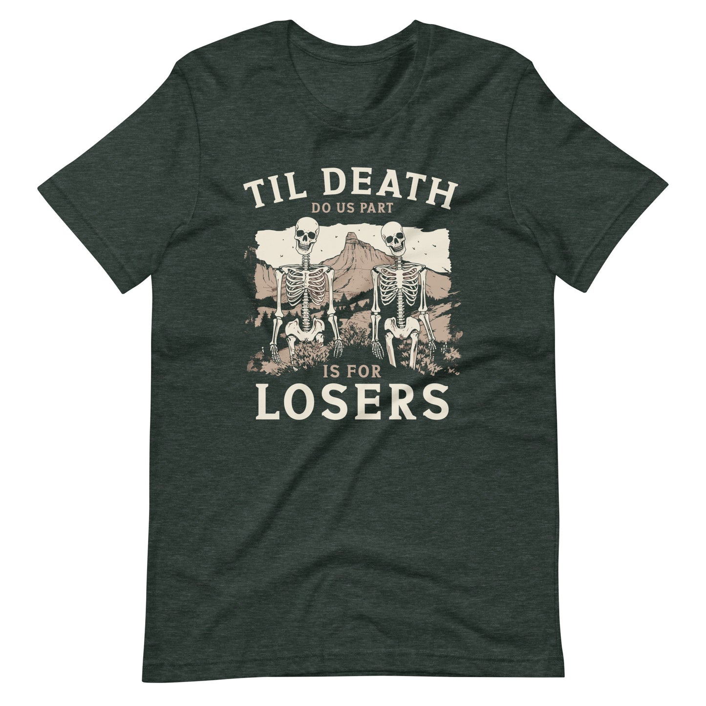 Till Death Do Us Part Is For Losers Cotton Black Unisex T-Shirt