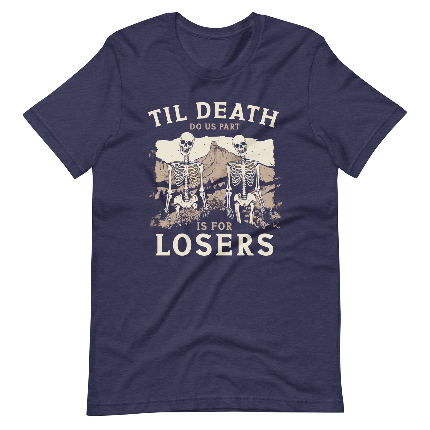 Till Death Do Us Part Is For Losers Cotton Black Unisex T-Shirt