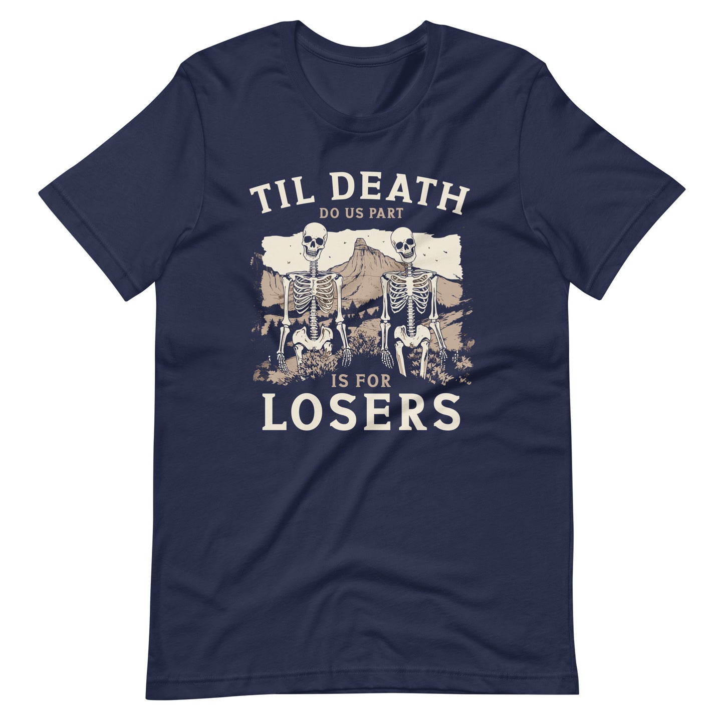 Till Death Do Us Part Is For Losers Cotton Black Unisex T-Shirt