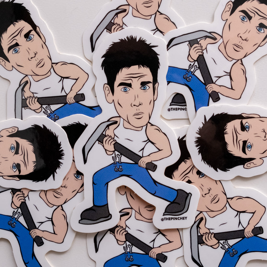 Zoolander Black Lung Miner Sticker