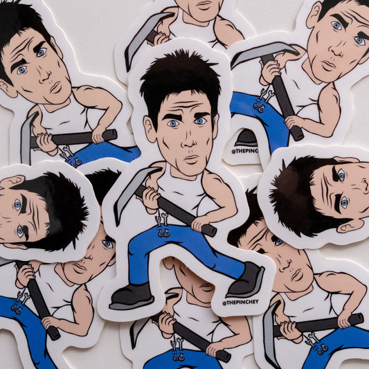 Zoolander Black Lung Miner Sticker
