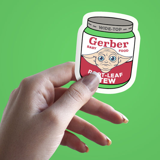Baby Yoda Gerber Sticker