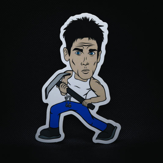 Zoolander Black Lung Miner Sticker