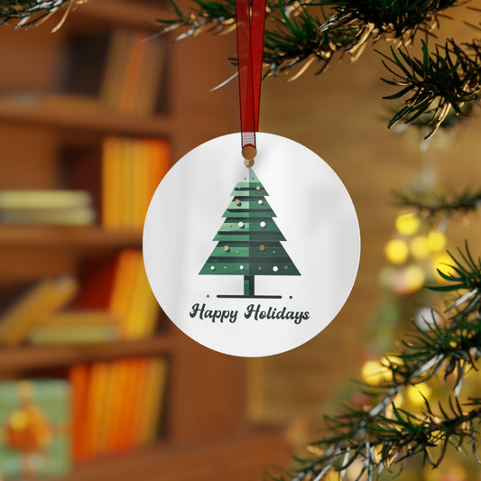 Happy Holidays Christmas Tree Ornament