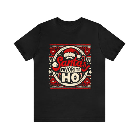 Vintage Santa's Favorite Ho Christmas T-Shirt
