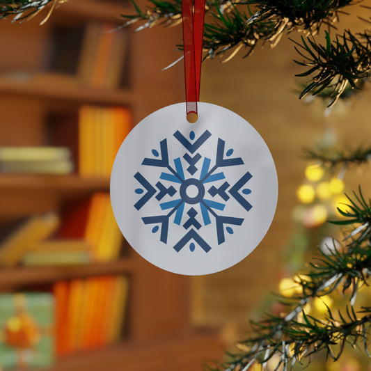 Geometric Snowflake Christmas Ornament