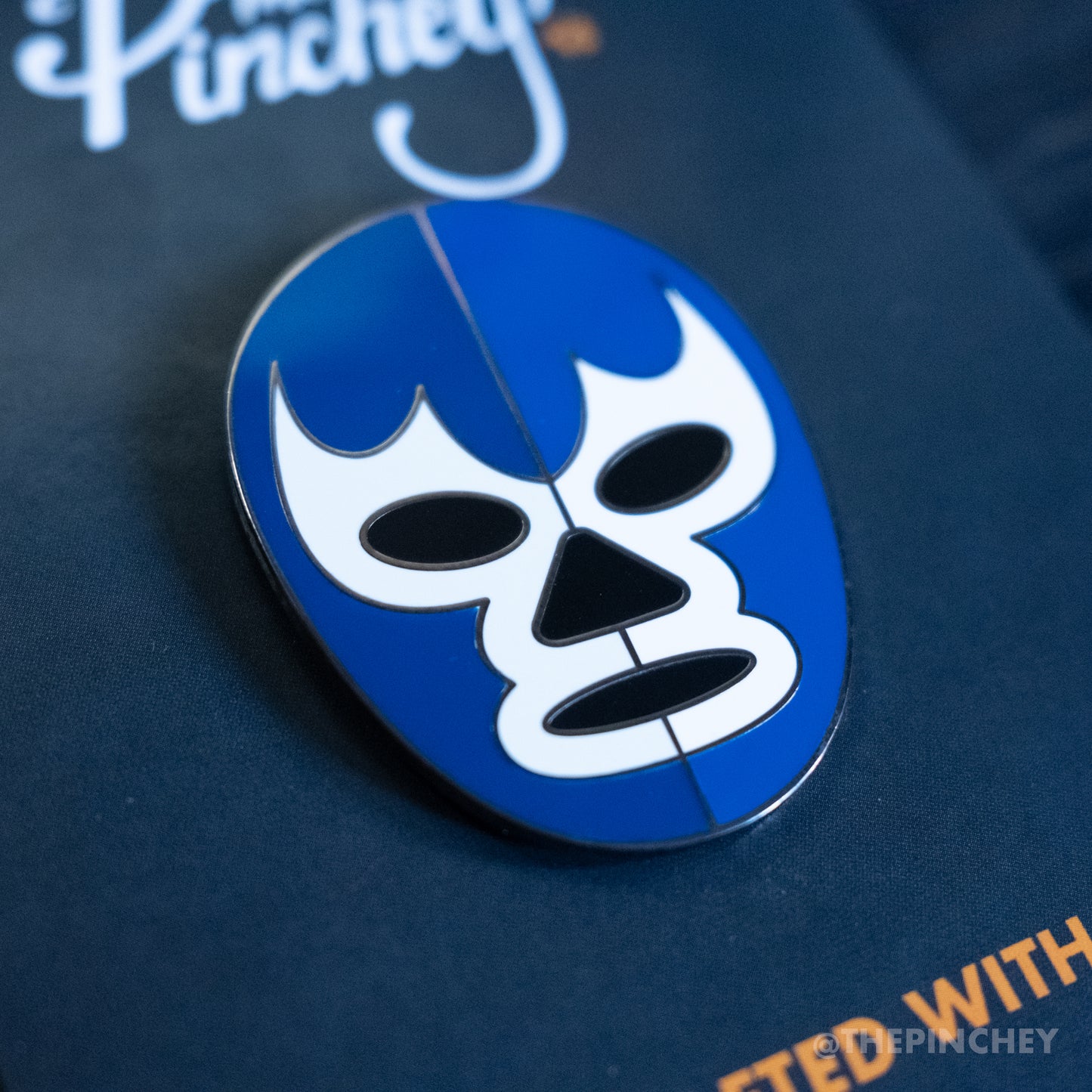 Blue Demon Luchador Enamel Pin