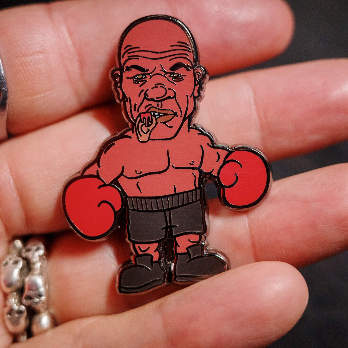 Mike Tyson Ear Bite Enamel Pin