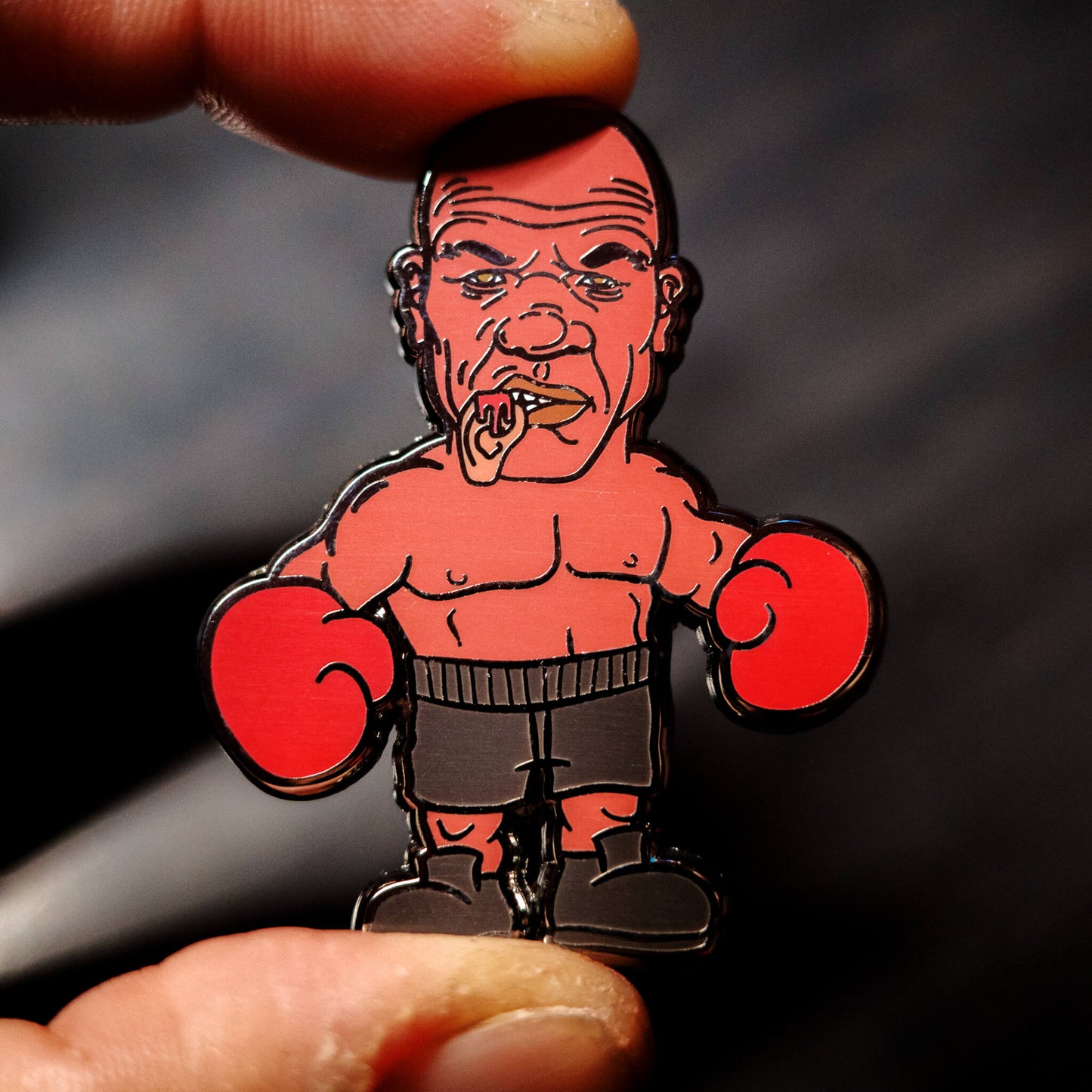 Mike Tyson Ear Bite Enamel Pin