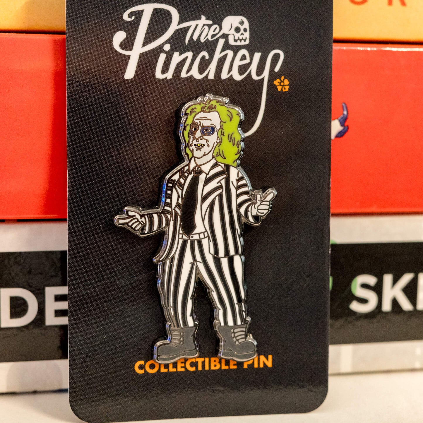 Beetlejuice Enamel Pin