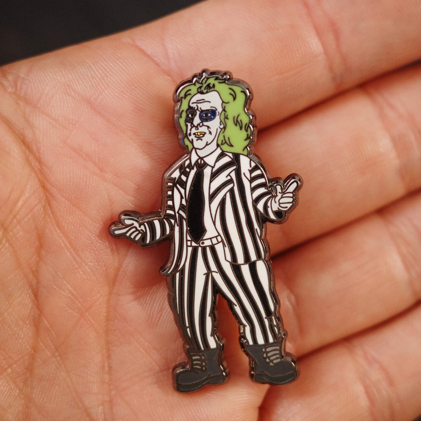 Beetlejuice Enamel Pin