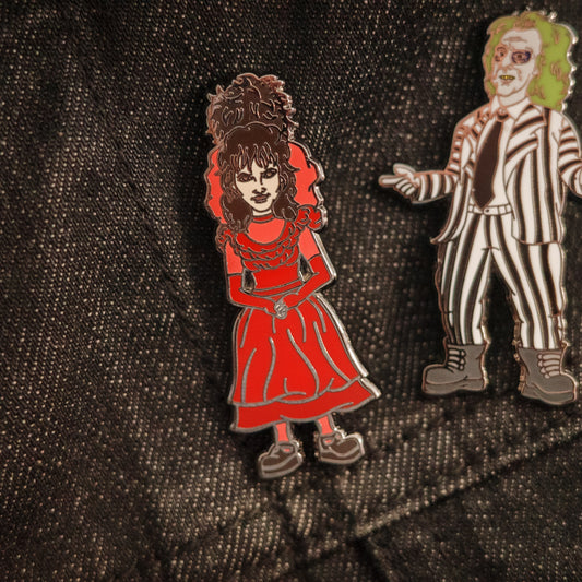 Beetlejuice Bride Enamel Pin