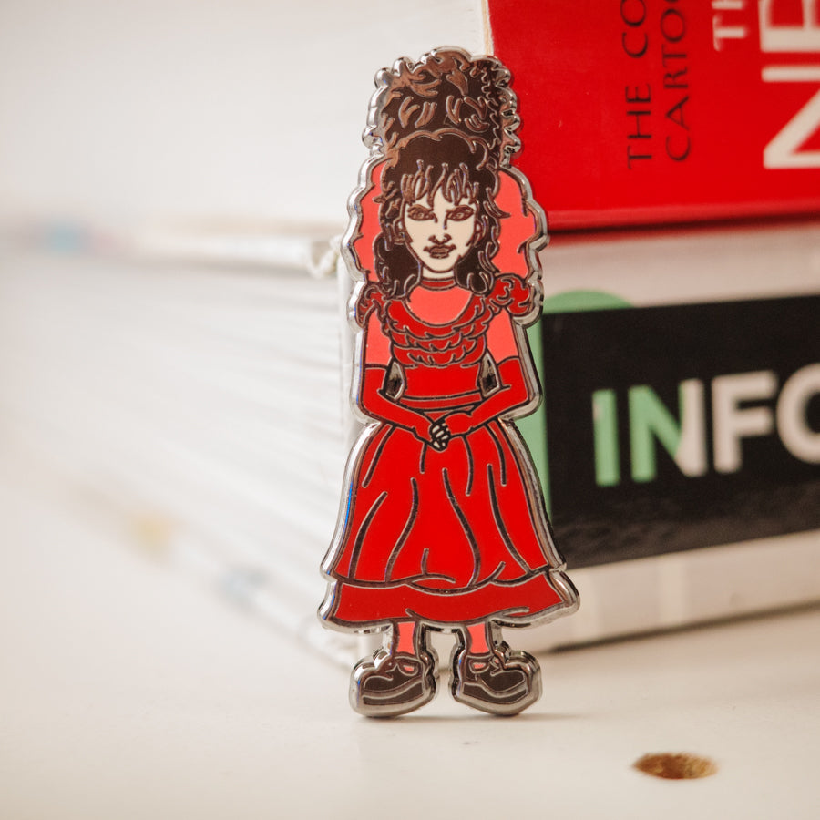 Beetlejuice Bride Enamel Pin