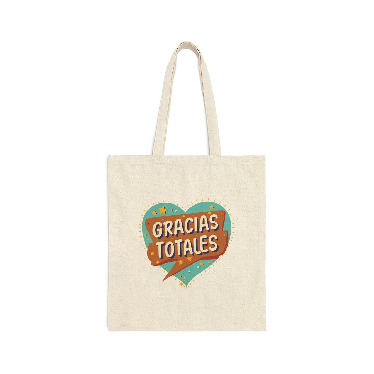 Gracias Totales Canvas Tote Bag - Iconic Phrase Shopper, Stylish Latin Music Tribute Bag