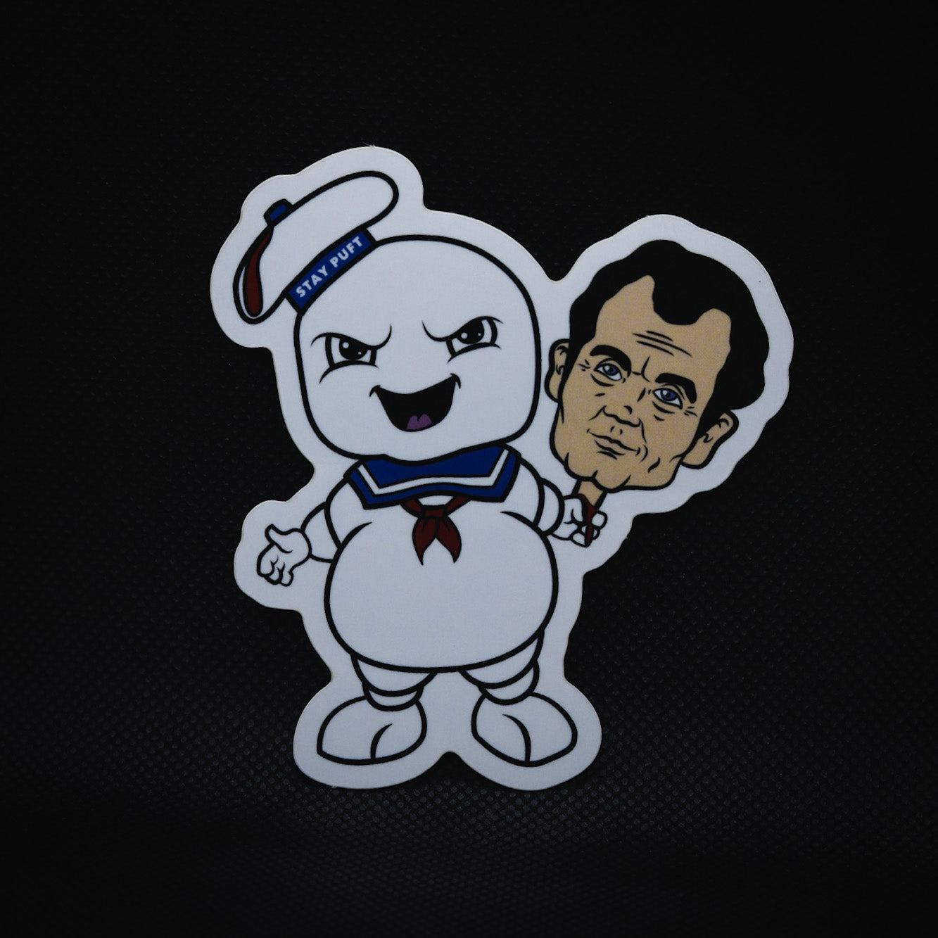 Stay Puft Marshmallow Man with Bill Murray's Head Sticker