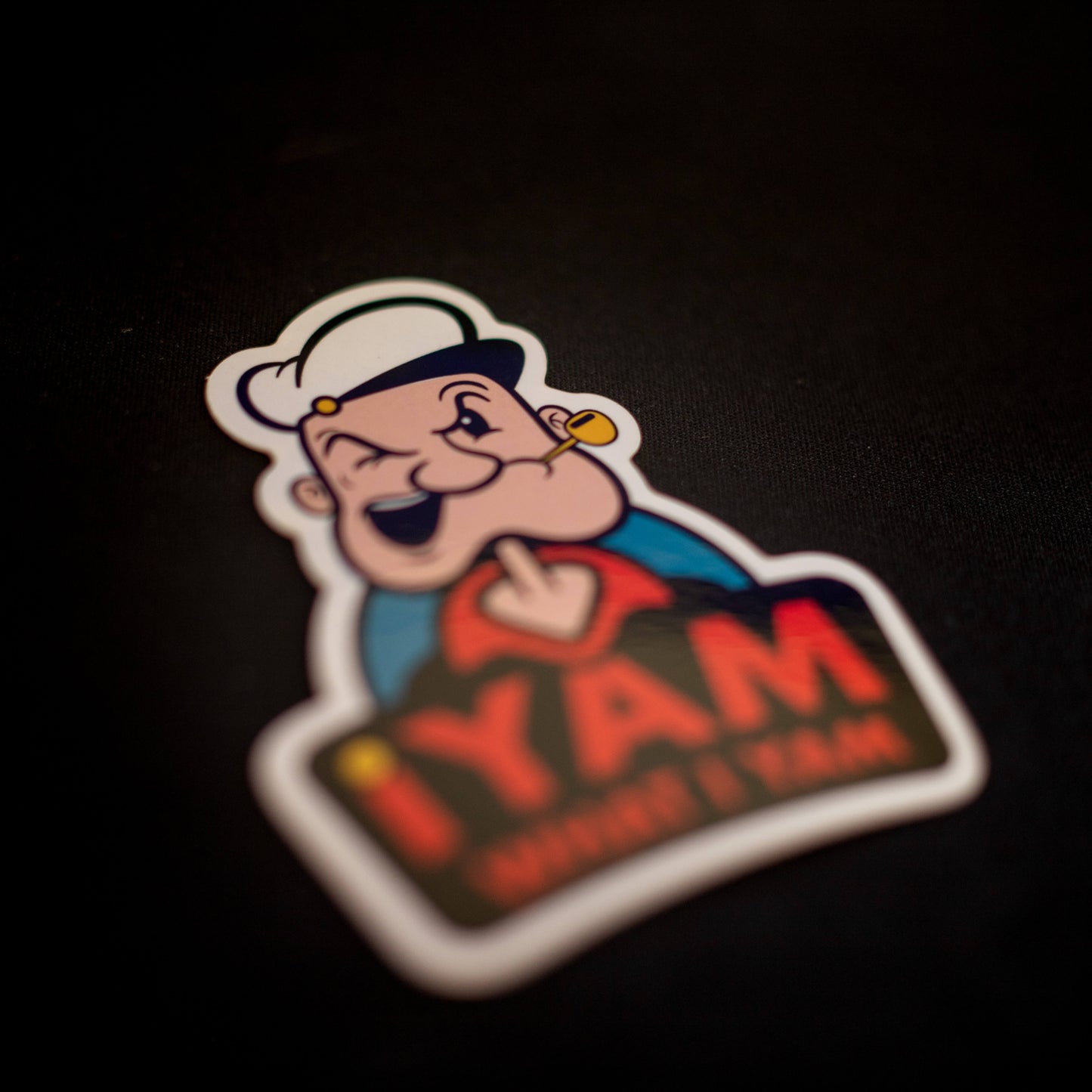 I Yam What I Yam Popeye Sticker