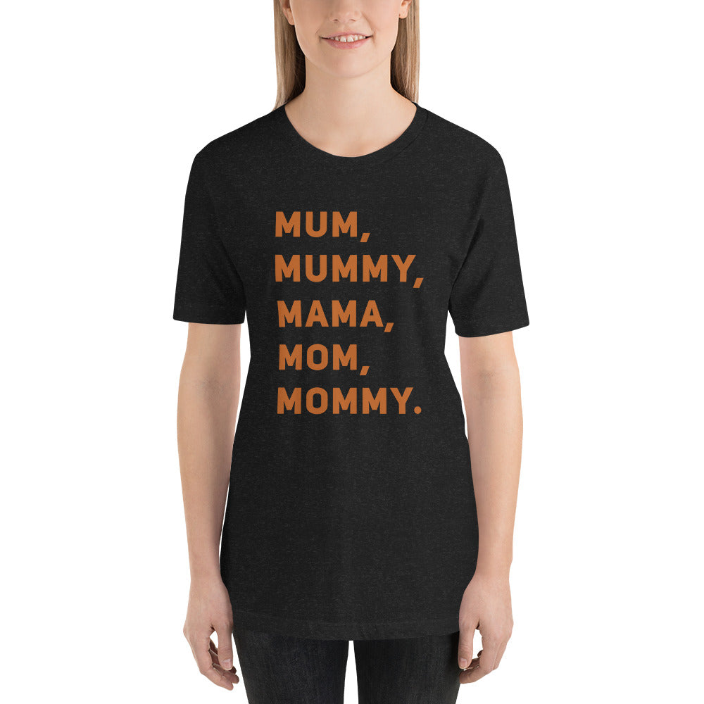 Mom, Mum, Mummy T-Shirt Unisex T-Shirt