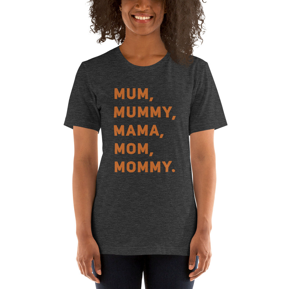 Mom, Mum, Mummy T-Shirt Unisex T-Shirt